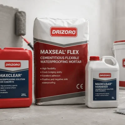 Produse Drizoro Maxseal Flex pentru hidroizolare profesională